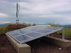 Isolated Repeater Site SELECOM with Solar Panels in Cameroon Petpenoun